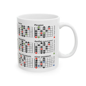 Musical Chord Ceramic Mug - Perfect for Guitar Lovers, 11oz & 15oz