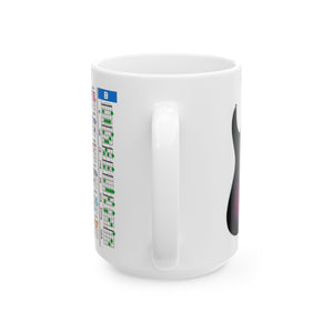 Guitar Mug with Chords