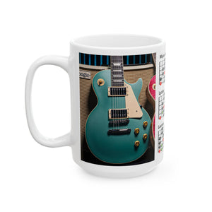Guitar Mug with Mode Scales