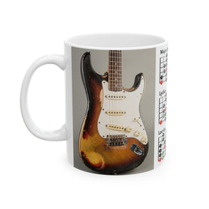 Guitar Mug with Mode Scales