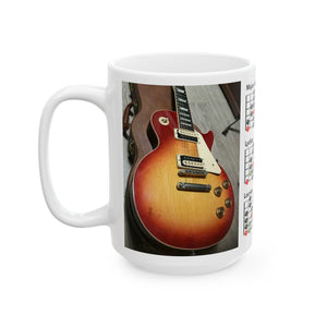 Guitar Mug with Mode Scales