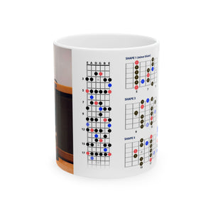 Guitar Mug with Blues Scale