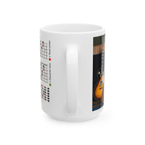 Guitar Mug with Mode Scales