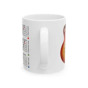 Musical Chord Ceramic Mug - Perfect for Guitar Lovers, 11oz & 15oz