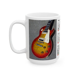 Guitar Mug with Mode Scales