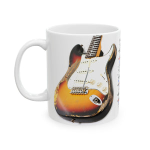 Guitar Mug with Blues Scale