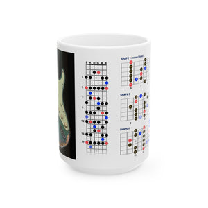 Guitar Mug with Blues Scale