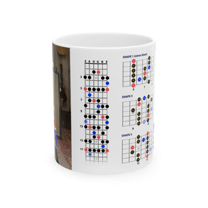 Guitar Mug with Blues Scale