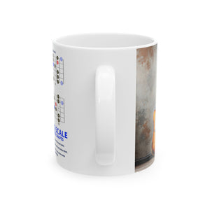 Guitar Mug with Blues Scale