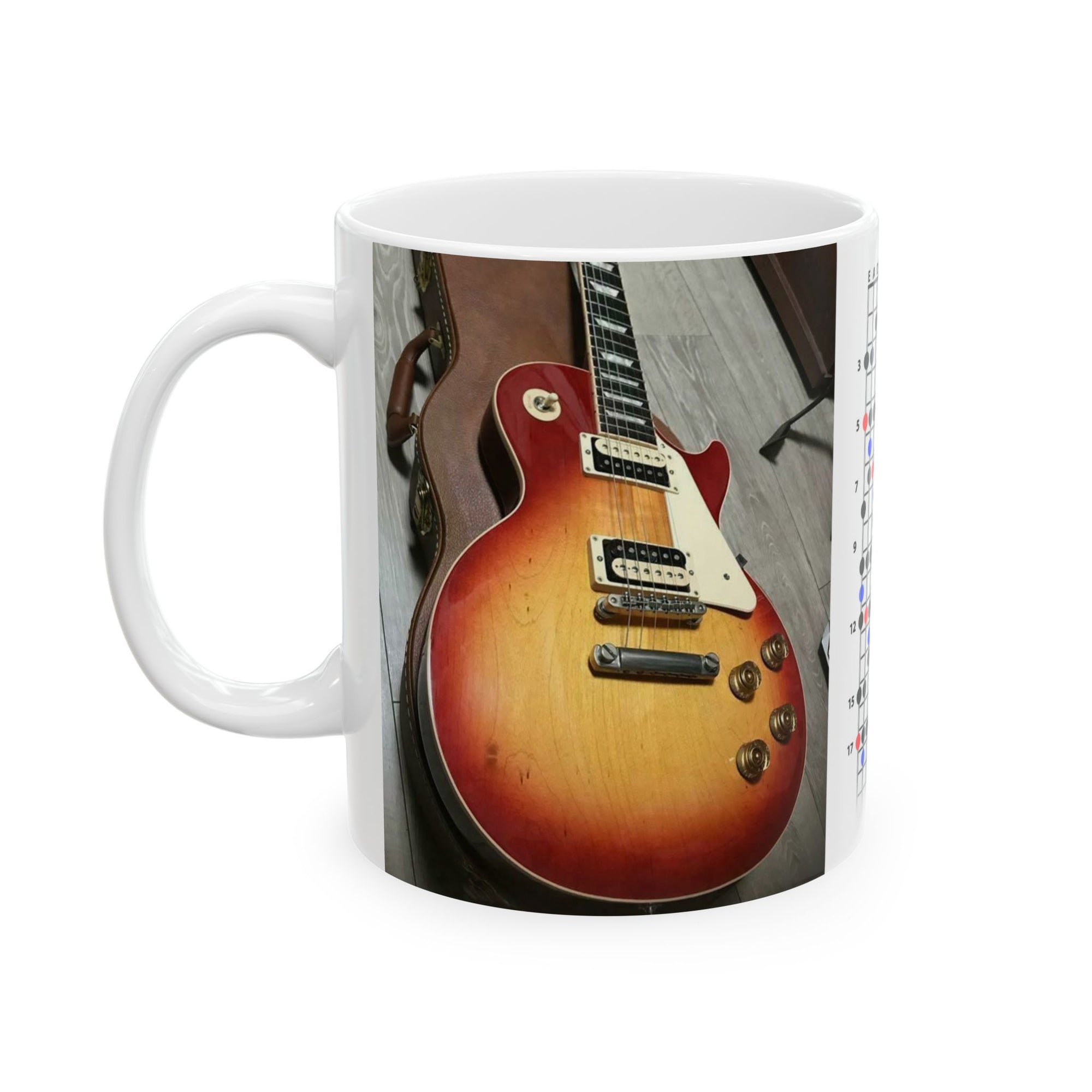 Guitar Mug with Blues Scale