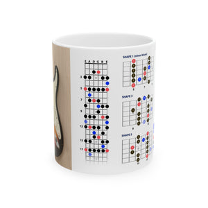 Guitar Mug with Blues Scale