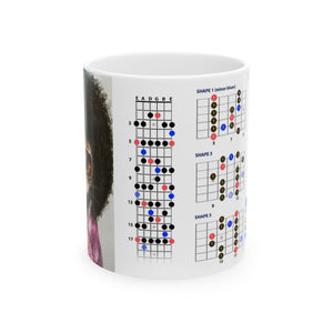 Guitar Mug with Blues Scale