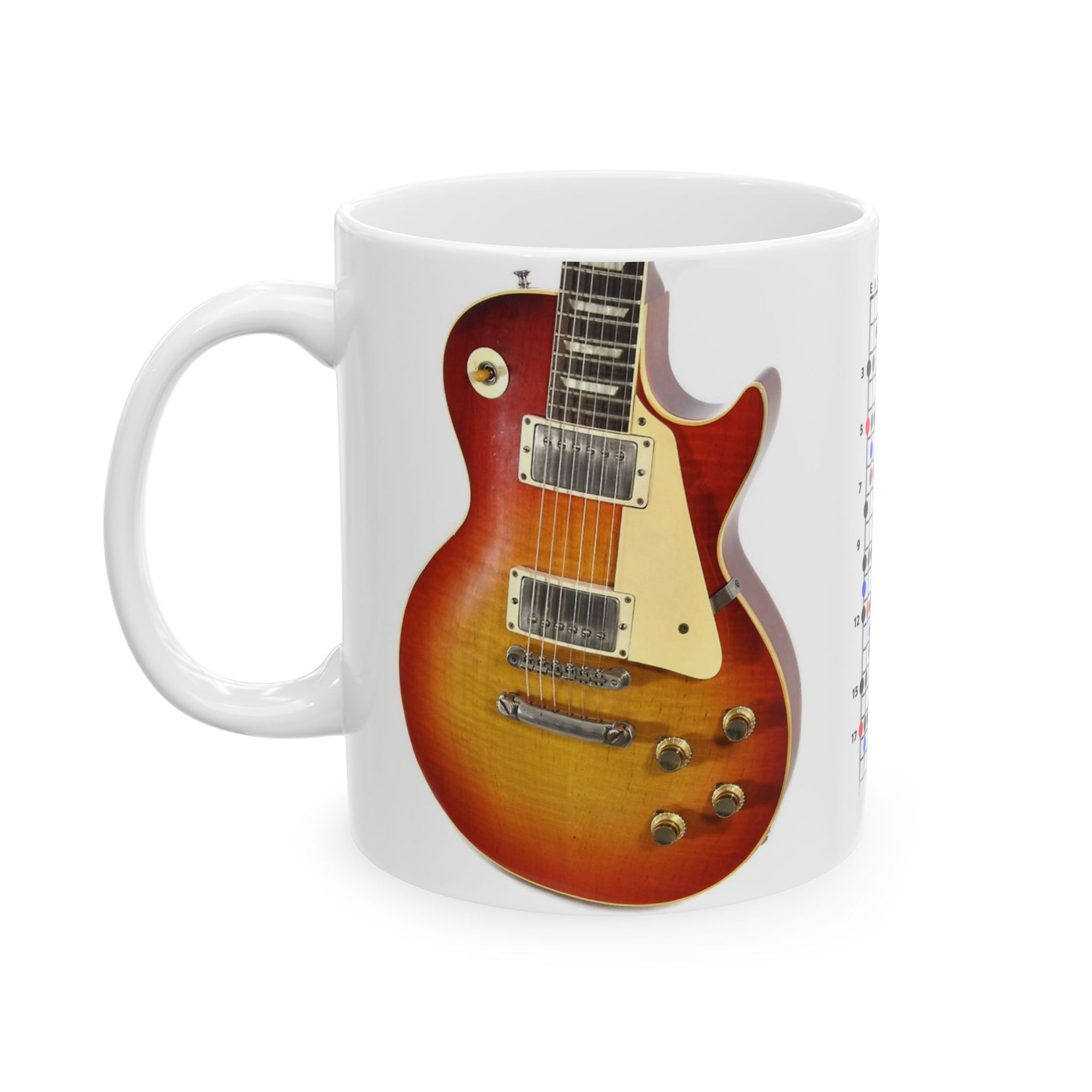 Guitar Mug with Blues Scale