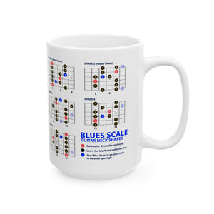 Guitar Mug with Blues Scale