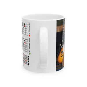 Guitar Mug with Mode Scales