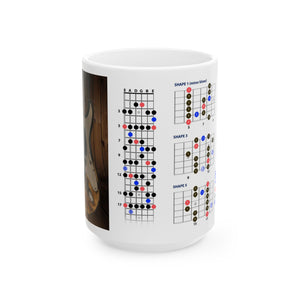 Guitar Mug with Blues Scale