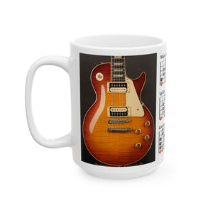 Guitar Mug with Mode Scales