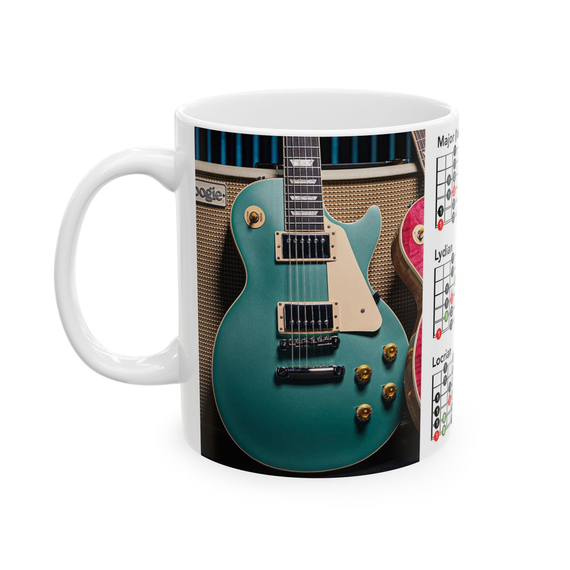Guitar Mug with Mode Scales