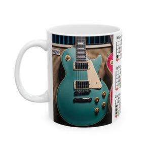 Guitar Mug with Mode Scales