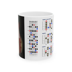 Guitar Mug with Blues Scale