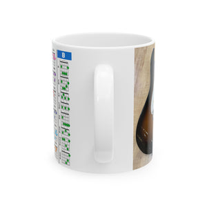 Guitar Mug with Chords