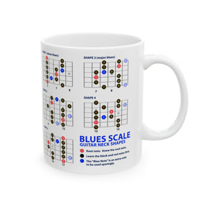 Guitar Mug with Blues Scale