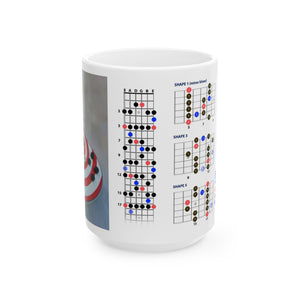 Guitar Mug with Blues Scale