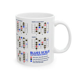 Guitar Mug with Blues Scale