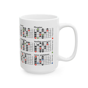 Musical Chord Ceramic Mug - Perfect for Guitar Lovers, 11oz & 15oz