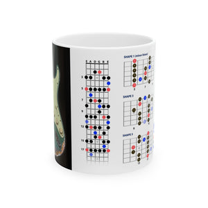 Guitar Mug with Blues Scale