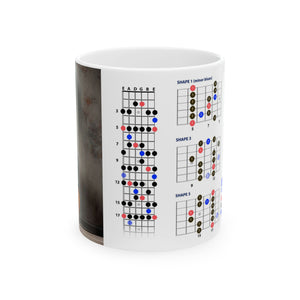 Guitar Mug with Blues Scale