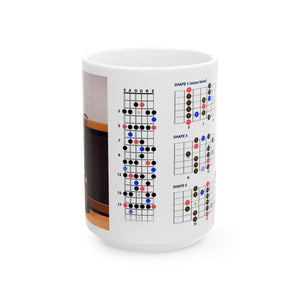 Guitar Mug with Blues Scale