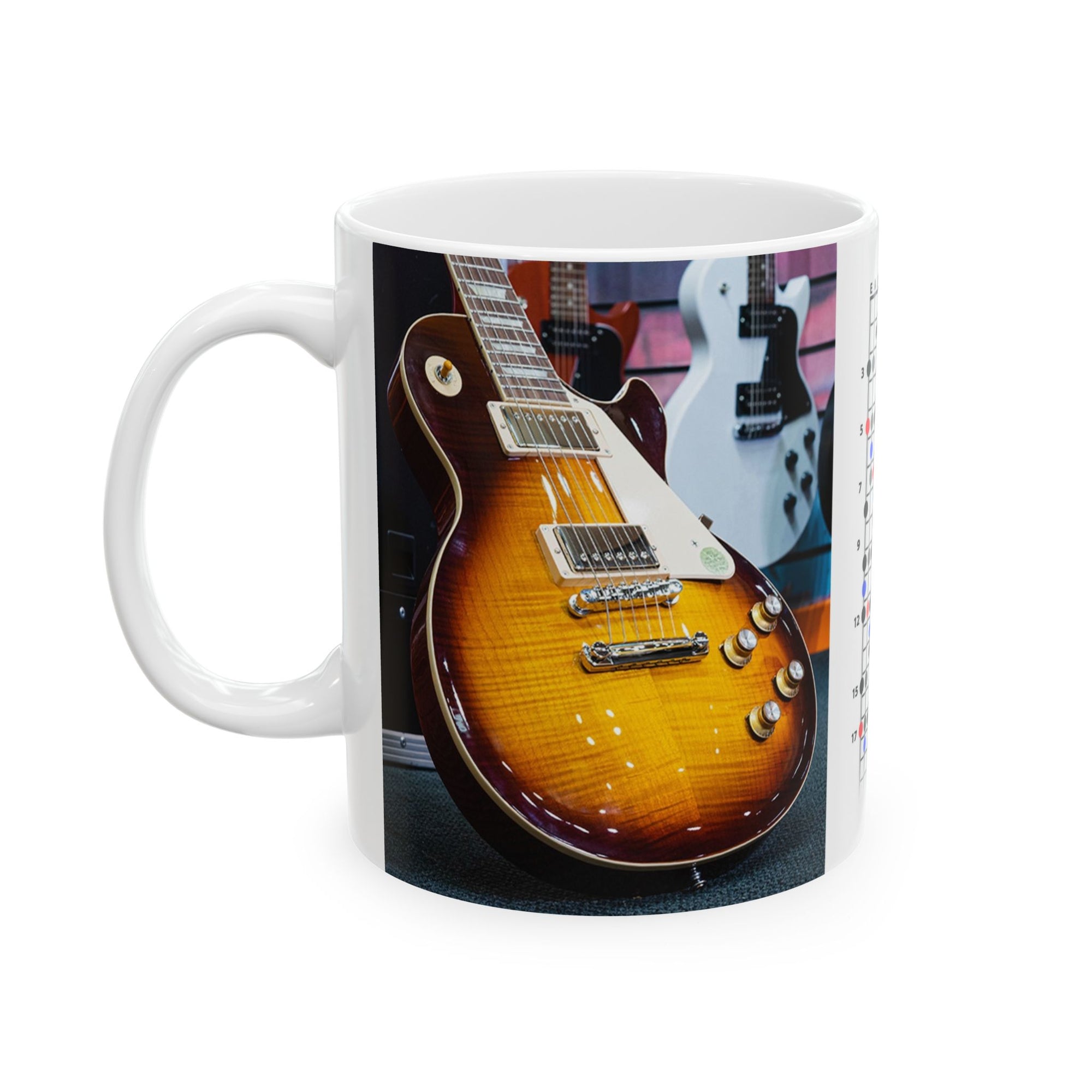 Guitar Mug with Blues Scale