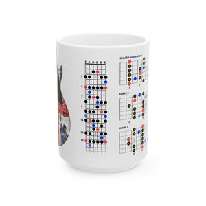 Guitar Mug with Blues Scale