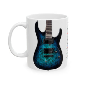 Guitar Mug with Blues Scale