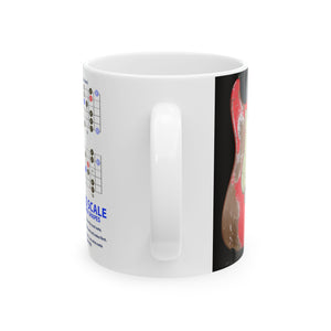Guitar Mug with Blues Scale