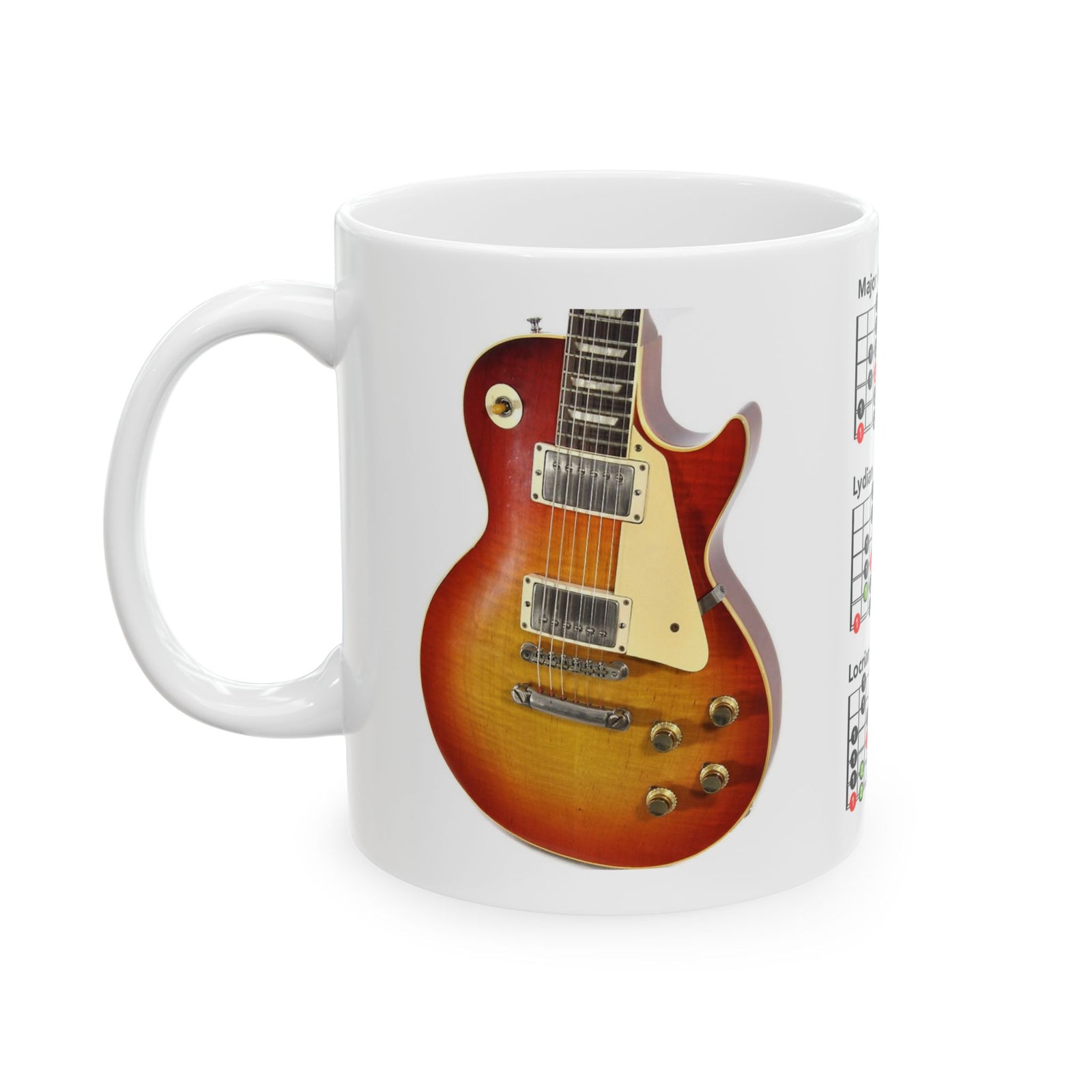 Musical Chord Ceramic Mug - Perfect for Guitar Lovers, 11oz & 15oz
