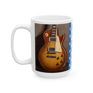 Guitar Mug with Chords