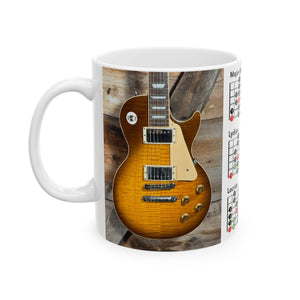 Guitar Mug with Mode Scales