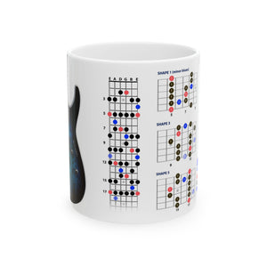 Guitar Mug with Blues Scale