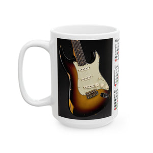 Guitar Mug with Mode Scales