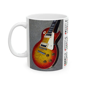 Guitar Mug with Mode Scales