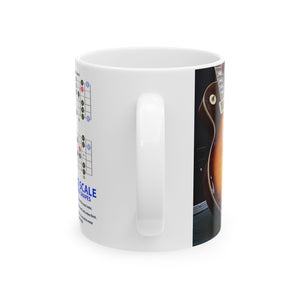 Guitar Mug with Blues Scale