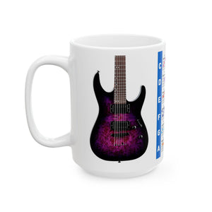 Guitar Mug with Chords