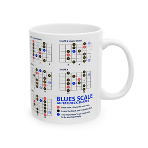 Guitar Mug with Blues Scale