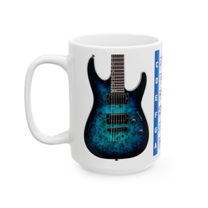 Guitar Mug with Chords
