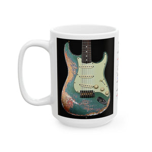 Guitar Mug with Blues Scale