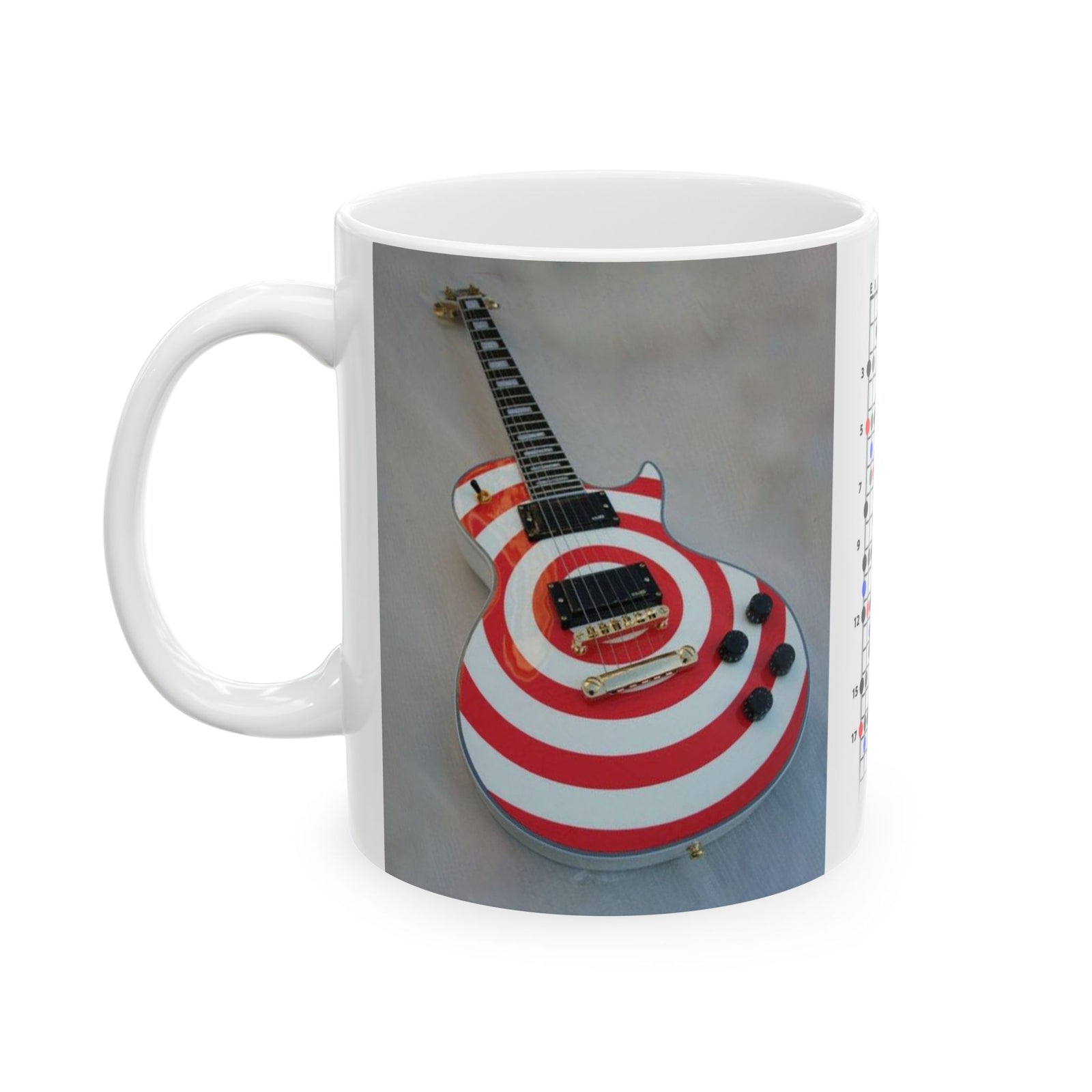 Guitar Mug with Blues Scale