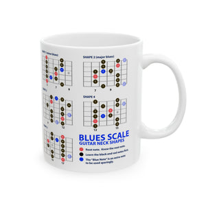 Guitar Mug with Blues Scale