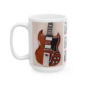 Guitar Mug with Mode Scales